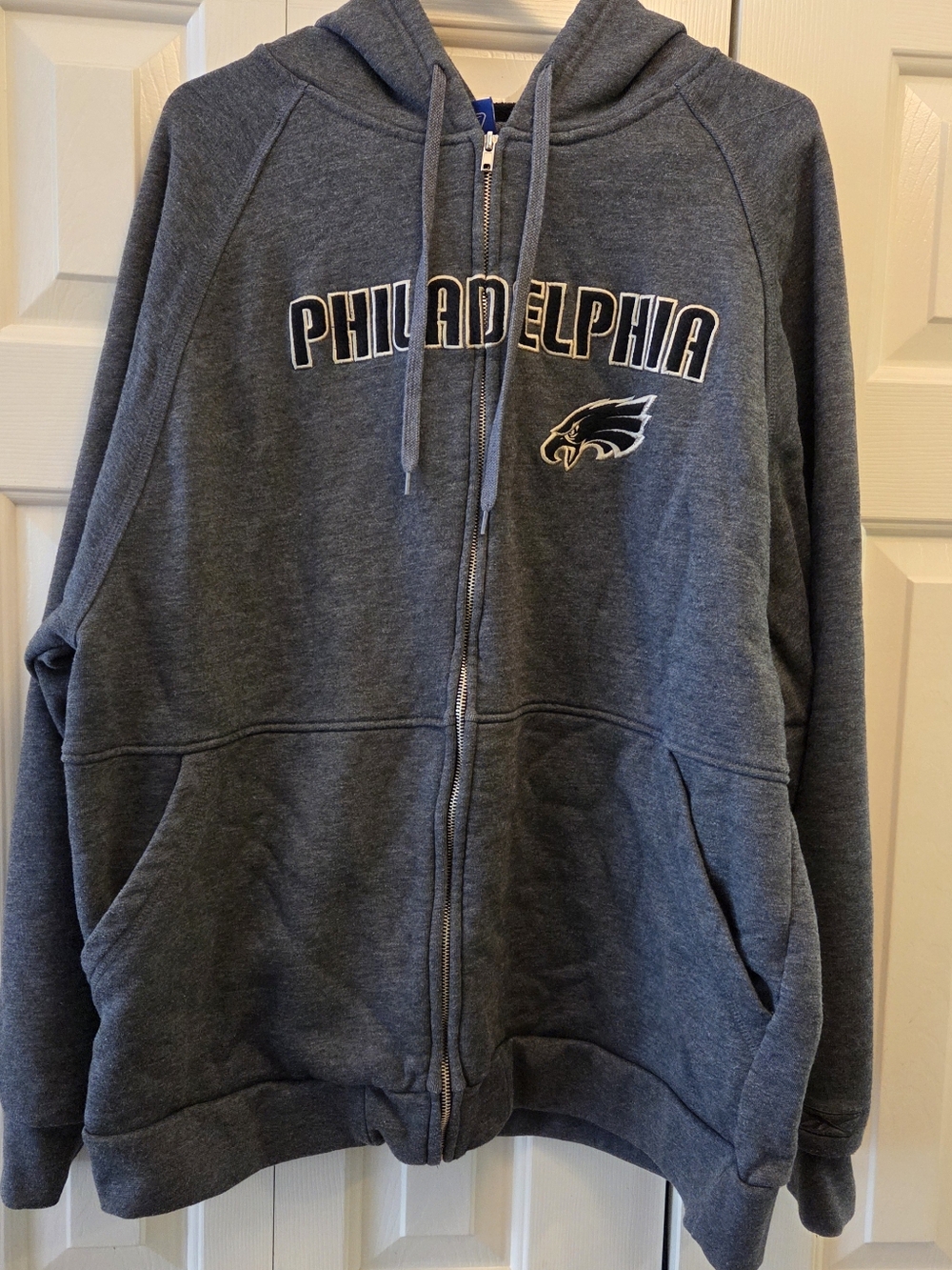 Reebok/NFL Men's Philadelphia Eagles Full-Zip Hooded Sweatshirt - Heather Gray